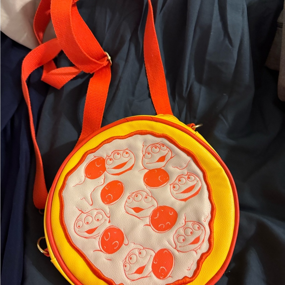 Disney Round Pepperoni Pizza Crossbody Bag - Yellow & Orange, Toy Story